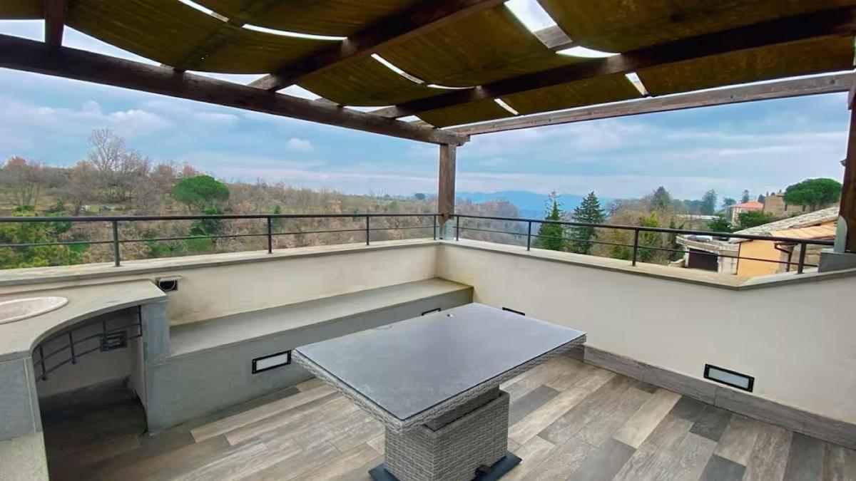 Epic Rooftop Terrace Overlooking Civita Valley Bagnoregio Eksteriør bilde